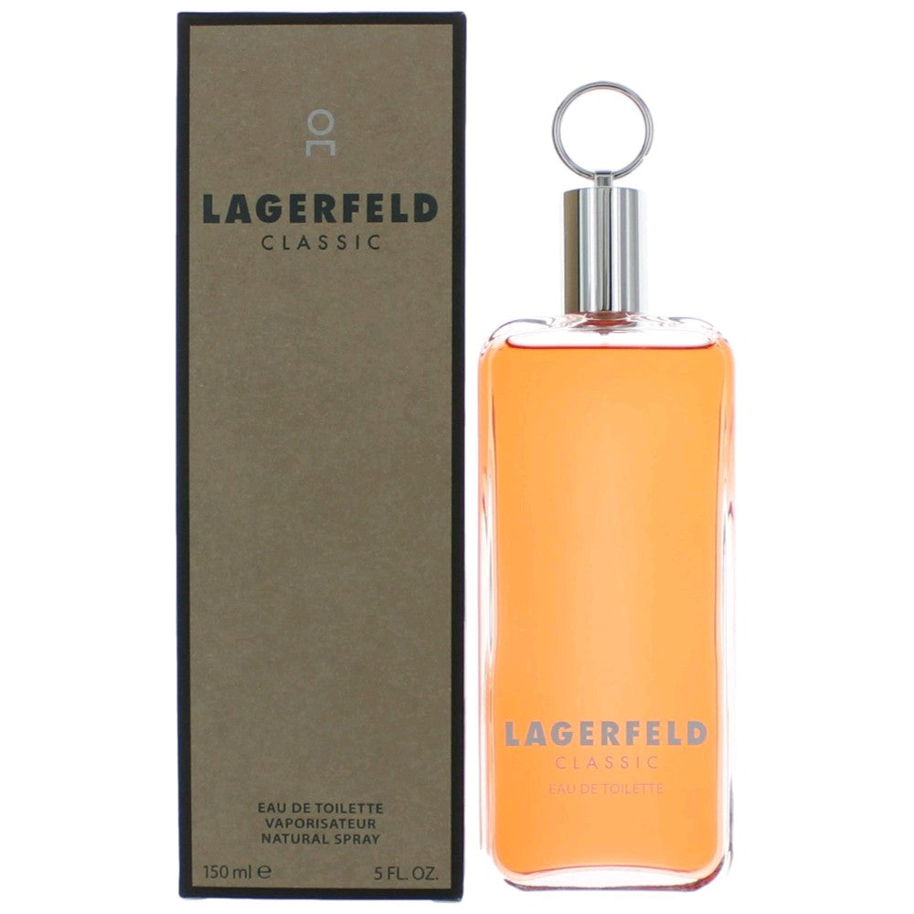 Bottle of Lagerfeld Classic by Karl Lagerfeld, 5 oz Eau De Toilette Spray for Men