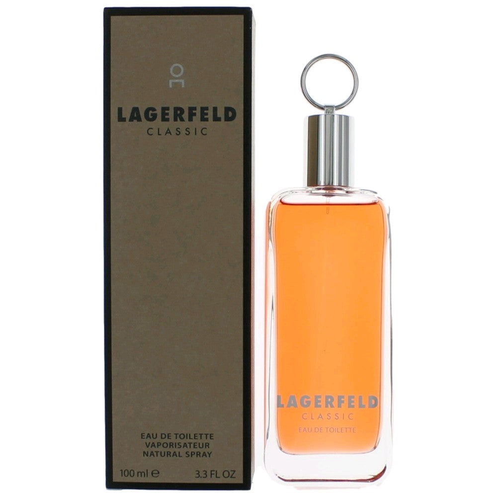 Bottle of Lagerfeld Classic by Karl Lagerfeld, 3.3 oz Eau De Toilette Spray for Men