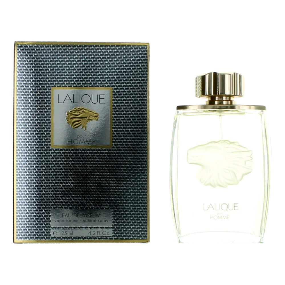 Bottle of Lalique Pour Homme by Lalique, 4.2 oz Eau De Parfum Spray for Men