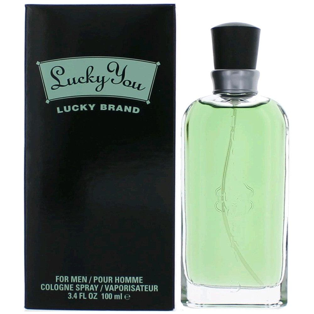 Bottle of Lucky You by Lucky Brand, 3.4 oz Eau De Toilette Spray for Men