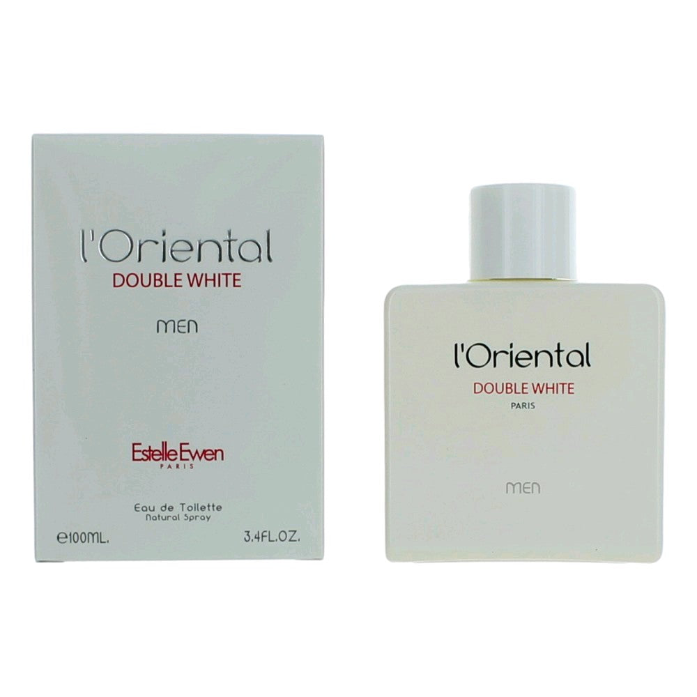 Bottle of L'Oriental Double White by Estelle Ewen, 3.4 oz Eau De Toilette Spray for Men