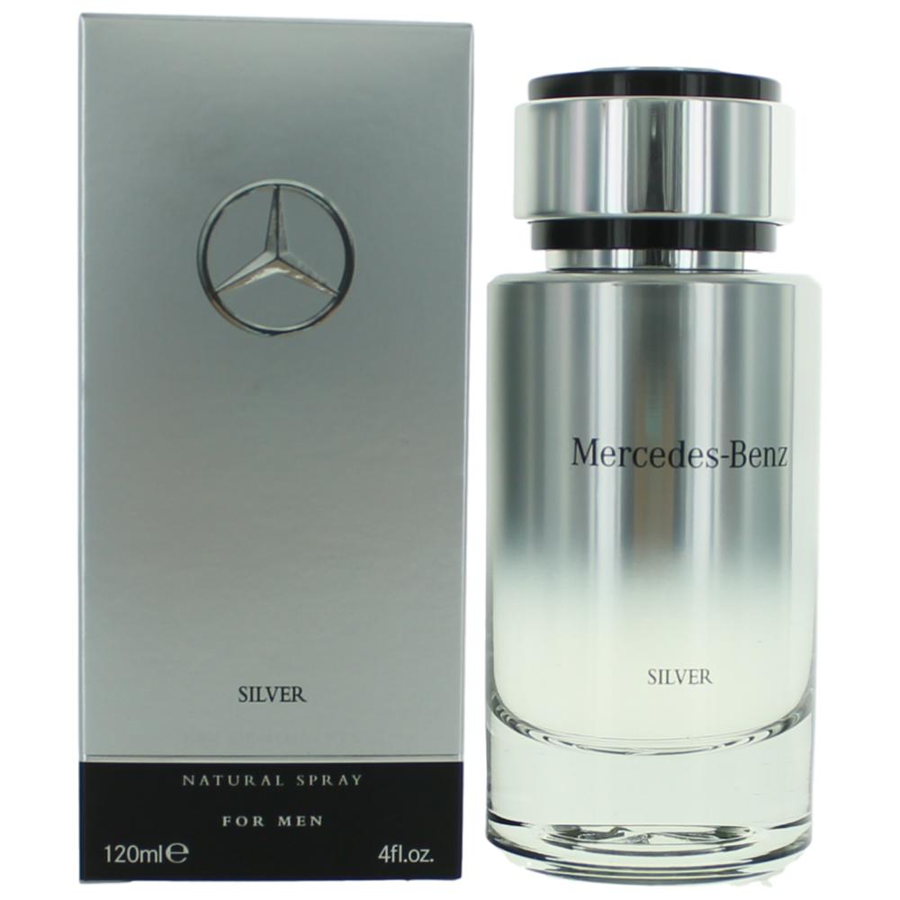 Bottle of Mercedes Benz Silver by Mercedes Benz, 4 oz Eau De Toilette Spray for Men