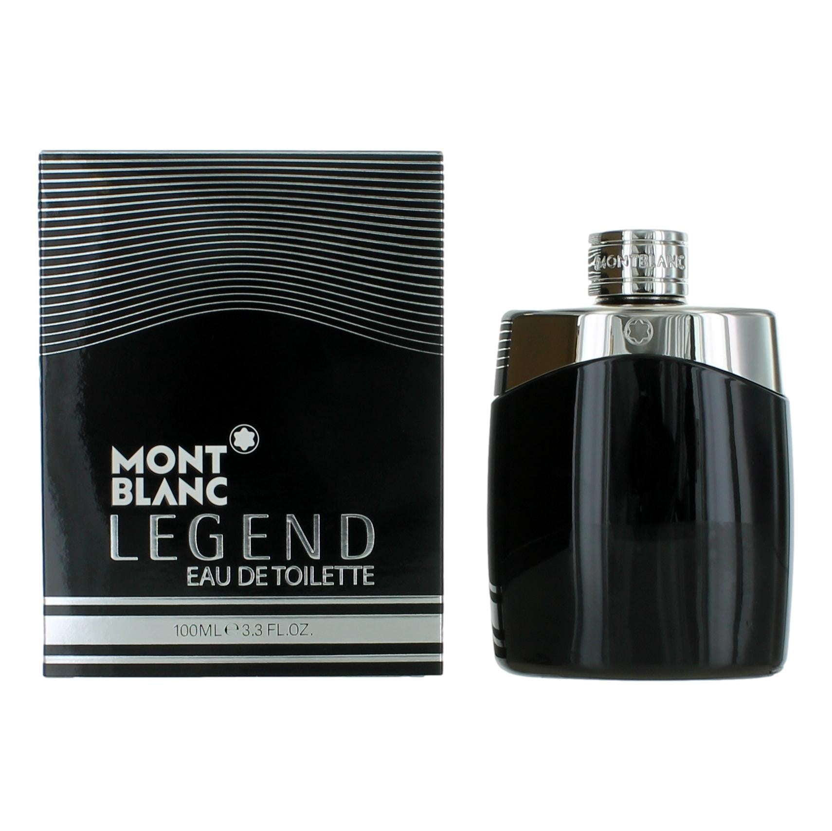 Bottle of Mont Blanc Legend by Mont Blanc, 3.3 oz Eau De Toilette Spray for Men