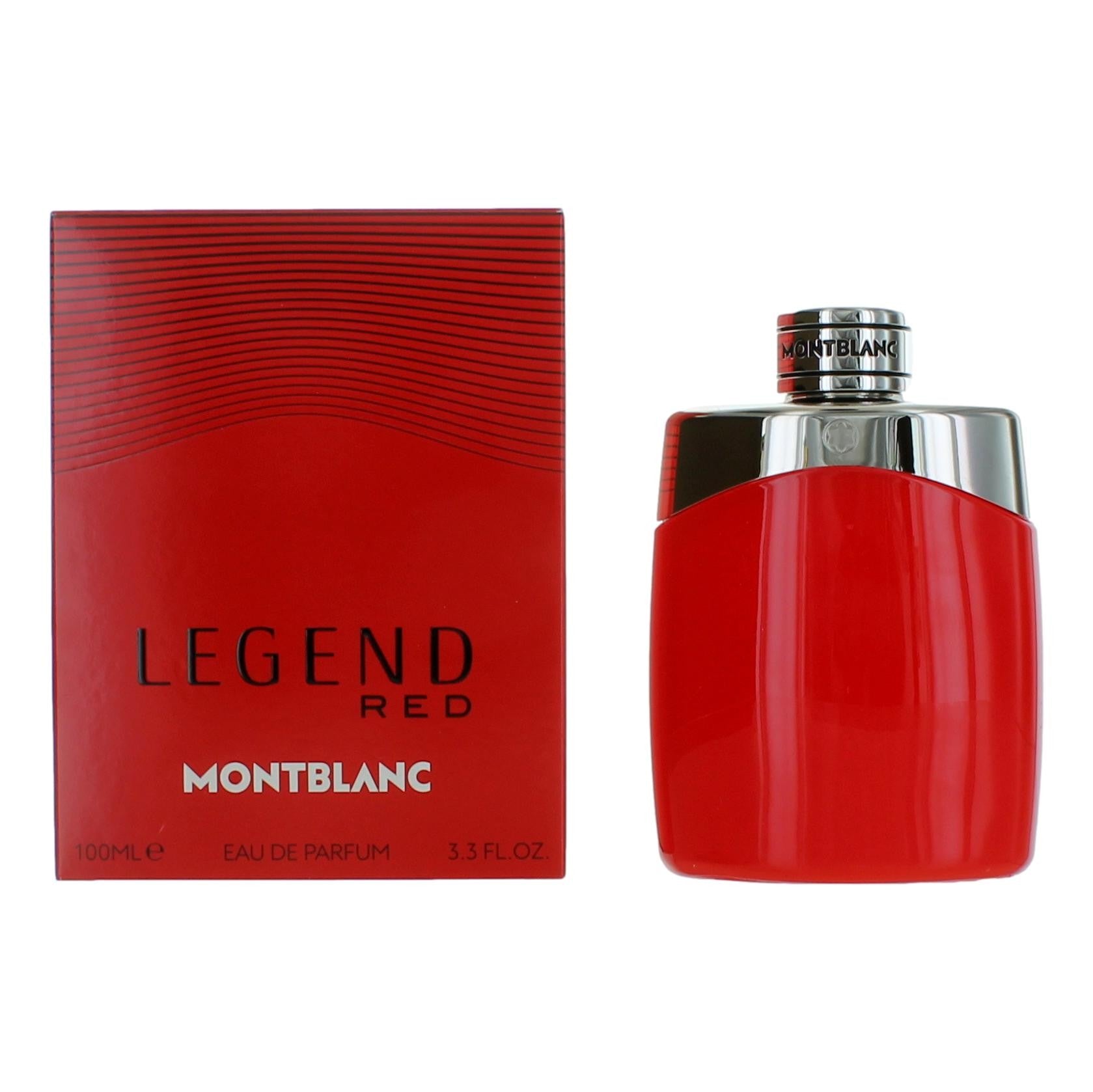 Bottle of Mont Blanc Legend Red by Mont Blanc, 3.3 oz Eau De Parfum Spray for Men