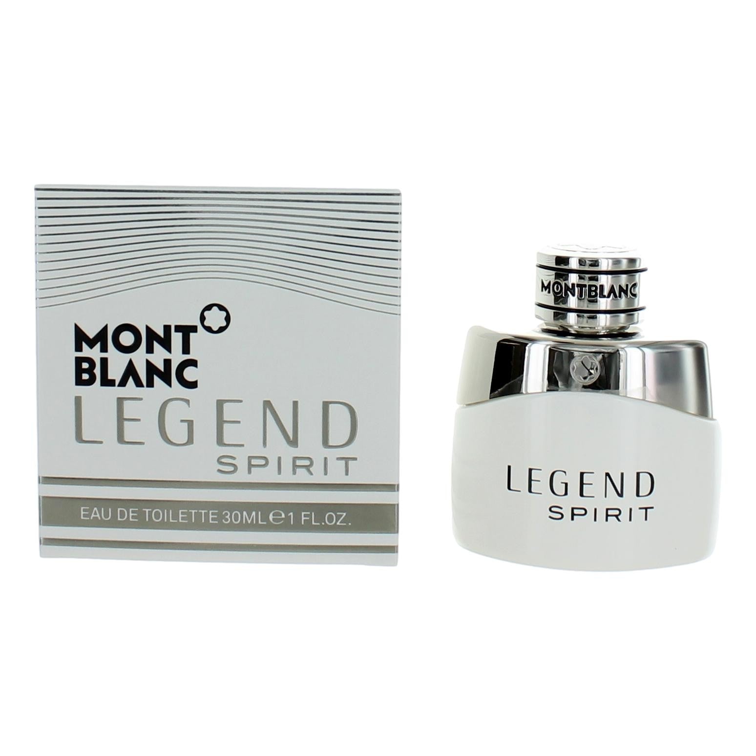 Bottle of Mont Blanc Legend Spirit by Mont Blanc, 1 oz Eau De Toilette Spray for Men
