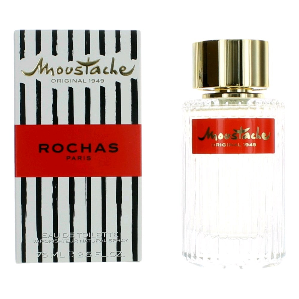 Bottle of Moustache by Rochas, 2.5 oz Eau De Toilette Spray for Men