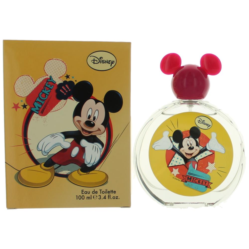 Bottle of Mickey Mouse by Disney, 3.4 oz Eau De Toilette Spray for Kids (Yellow)