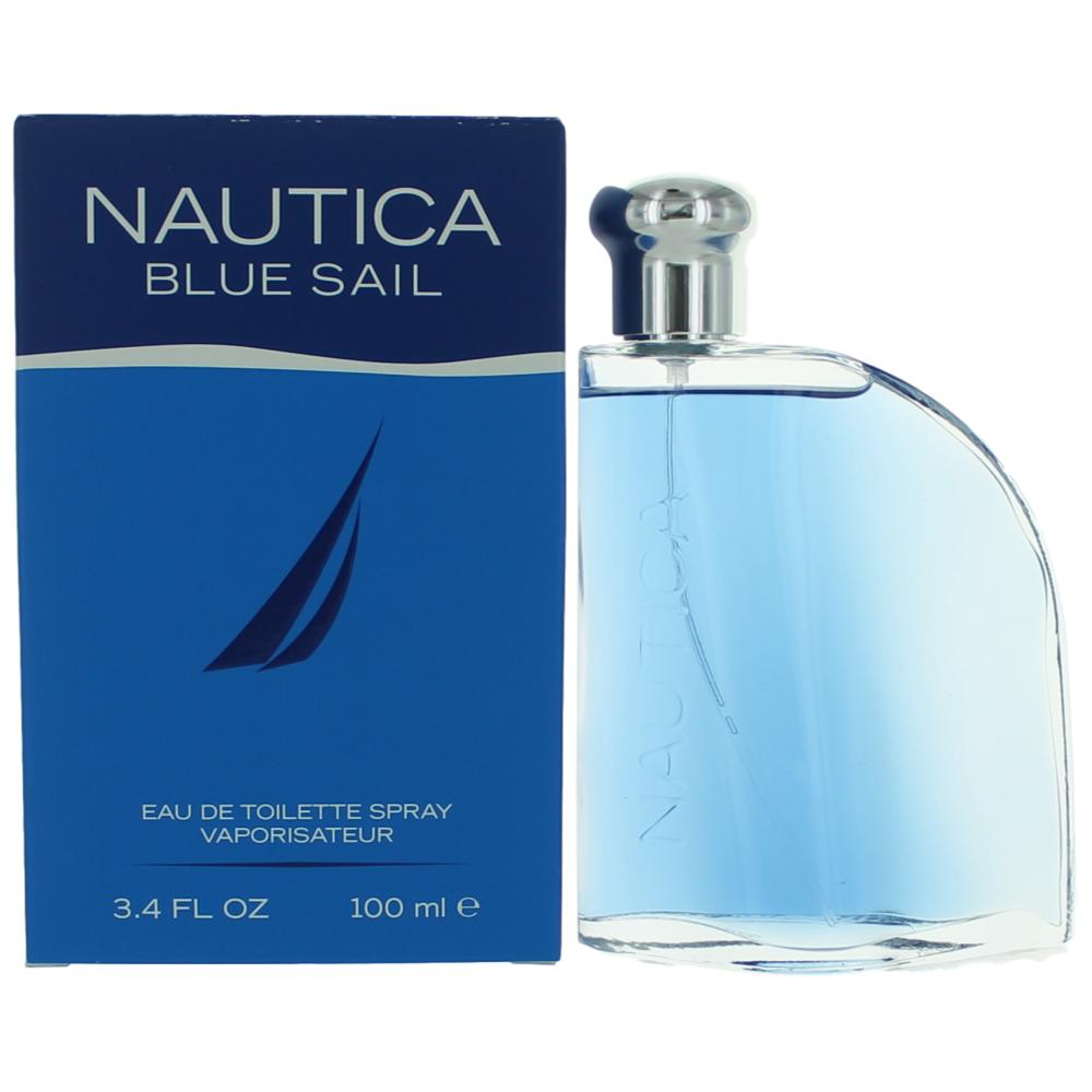 Bottle of Nautica Blue Sail by Nautica, 3.4 oz Eau De Toilette Spray for Men