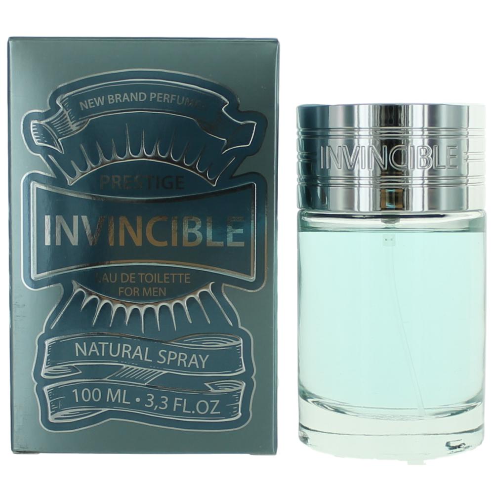 Bottle of Invincible by New Brand, 3.3 oz Eau De Toilette Spray for Men