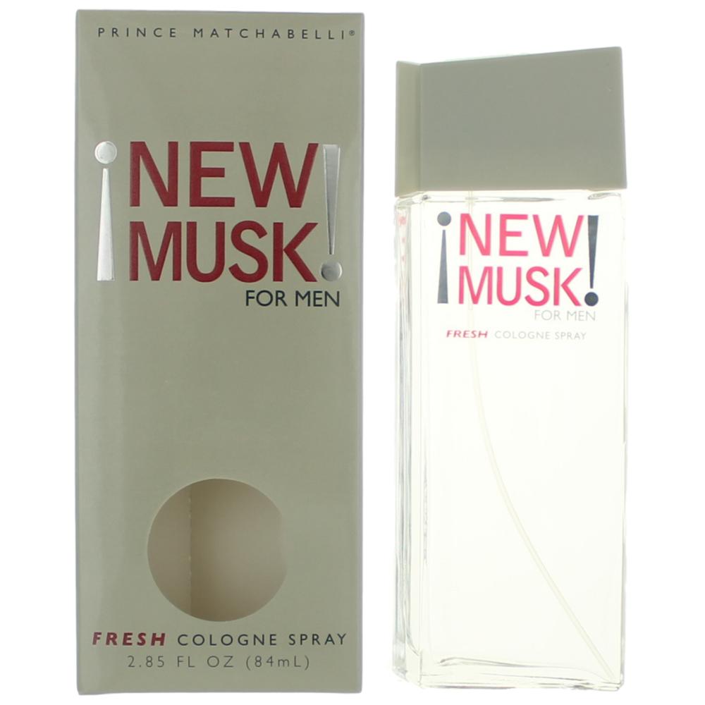 Bottle of New Musk by Prince Matchabelli, 2.85 oz Fresh Cologne Spray for Men