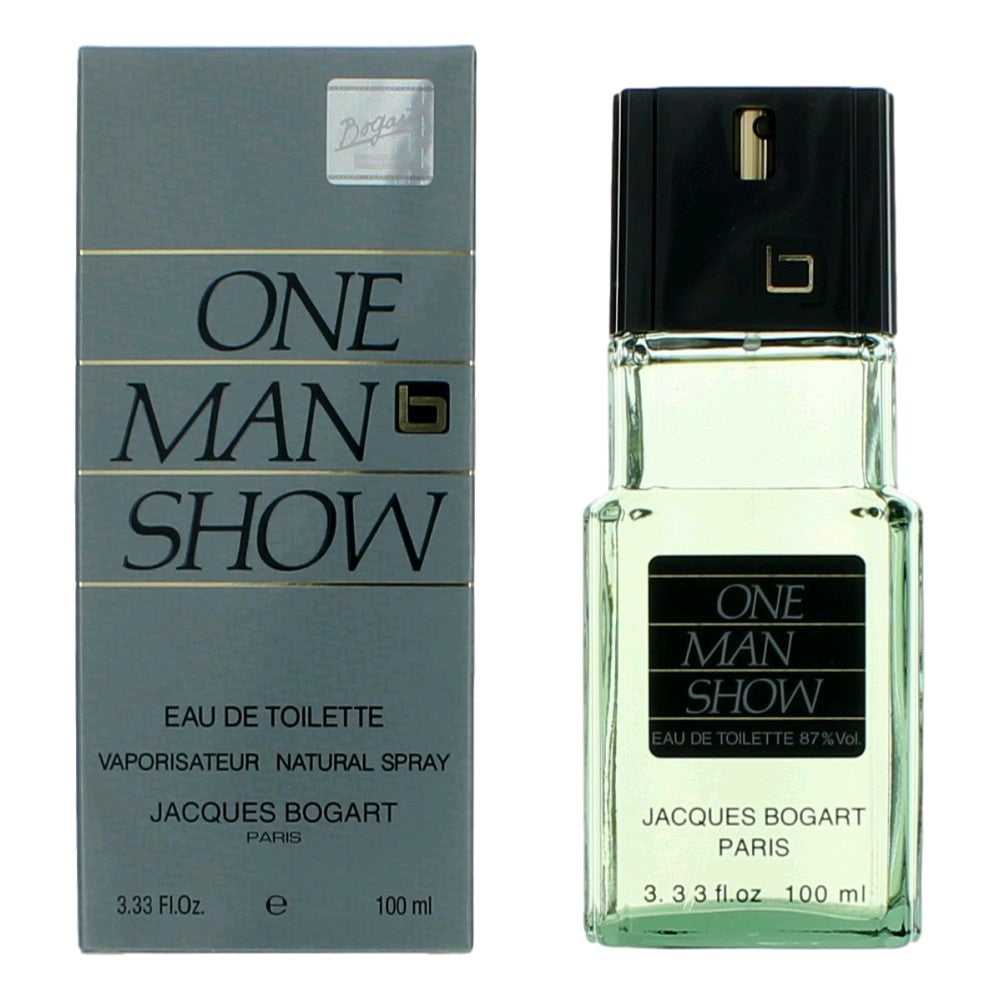 Bottle of One Man Show Cologne by Jacques Bogart, 3.4 oz 