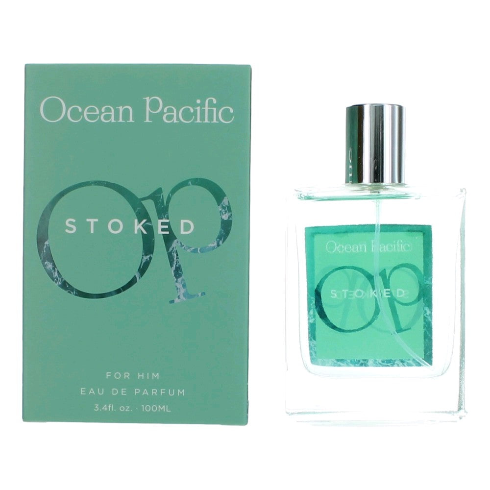 Bottle of OP Stoked by Ocean Pacific, 3.4 oz Eau De Toilette Spray for Men