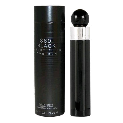 Bottle of Perry Ellis 360 Black by Perry Ellis, 3.4 oz Eau De Toilette Spray for Men