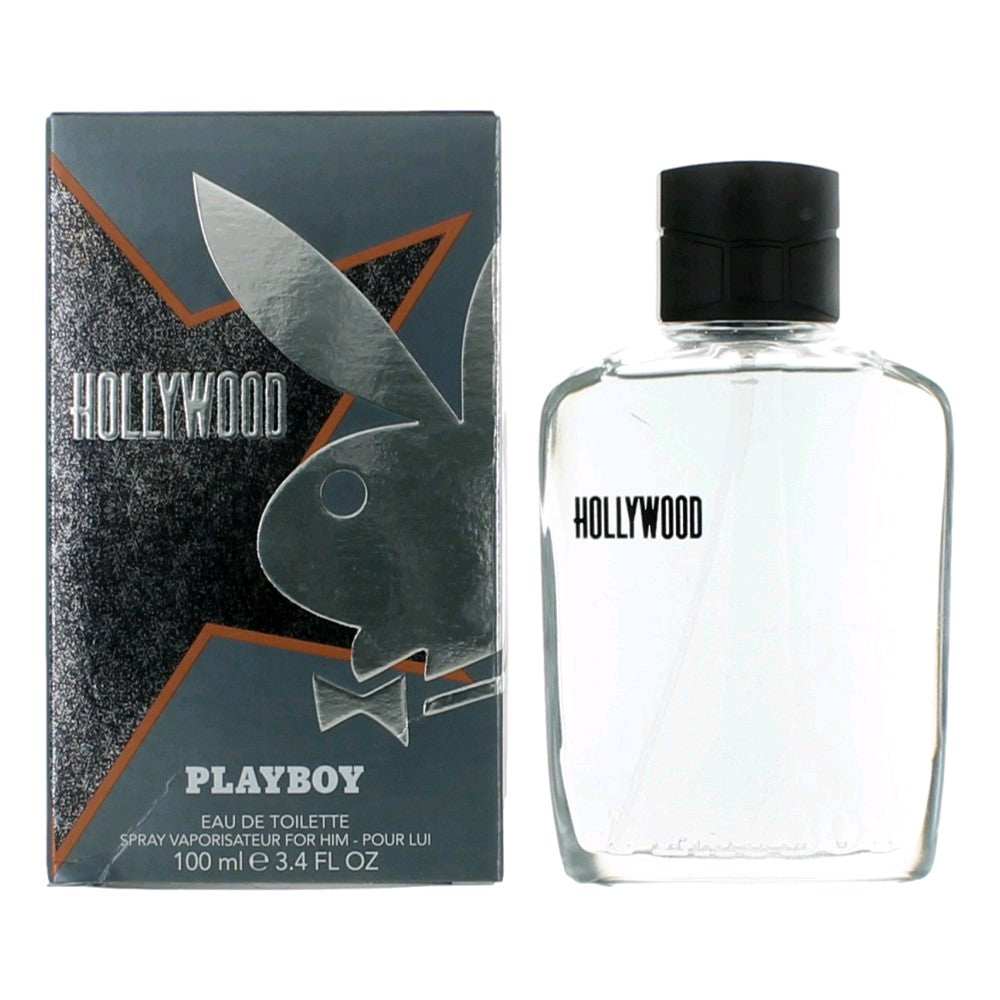 Bottle of Playboy Hollywood by Coty, 3.4 oz Eau De Toilette Spray for Men