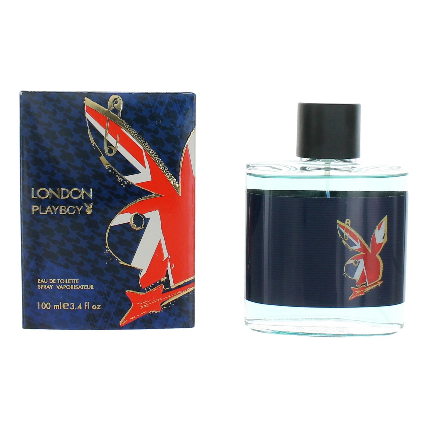 Bottle of Playboy London by Coty, 3.4 oz Eau De Toilette Spray for Men