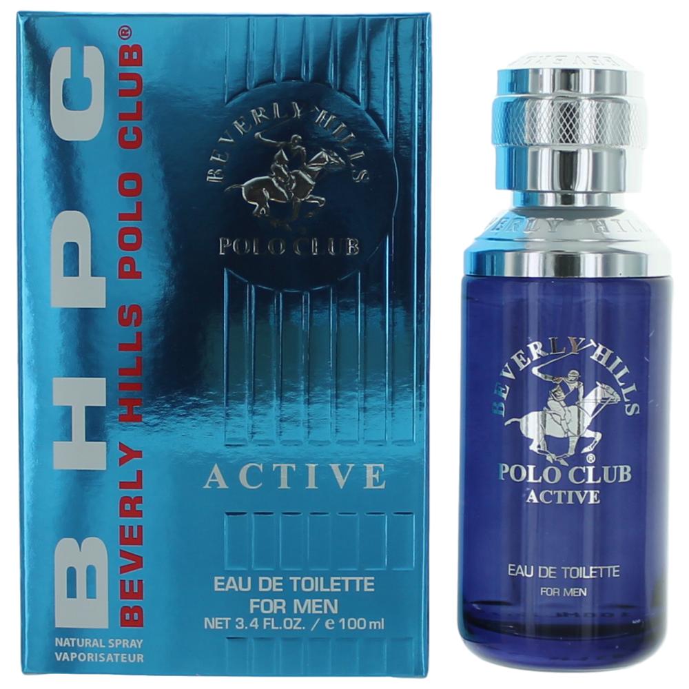 Bottle of BHPC Active/Sport by Beverly Hills Polo Club, 3.4 oz Eau De Toilette Spray for Men
