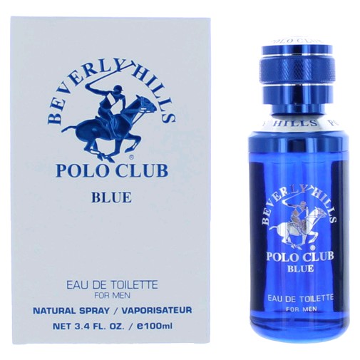Bottle of BHPC Blue by Beverly Hills Polo Club, 3.4 oz Eau De Toilette Spray for Men