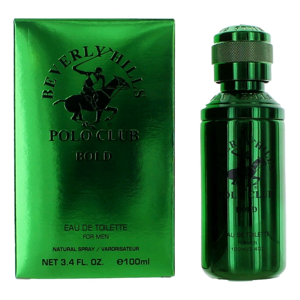 Bottle of BHPC Bold by Beverly Hills Polo Club, 3.4 oz Eau De Toilette Spray for Men