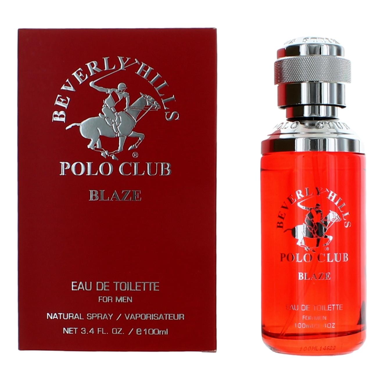 Bottle of BHPC Blaze by Beverly Hills Polo Club, 3.4 oz Eau De Toilette Spray for Men