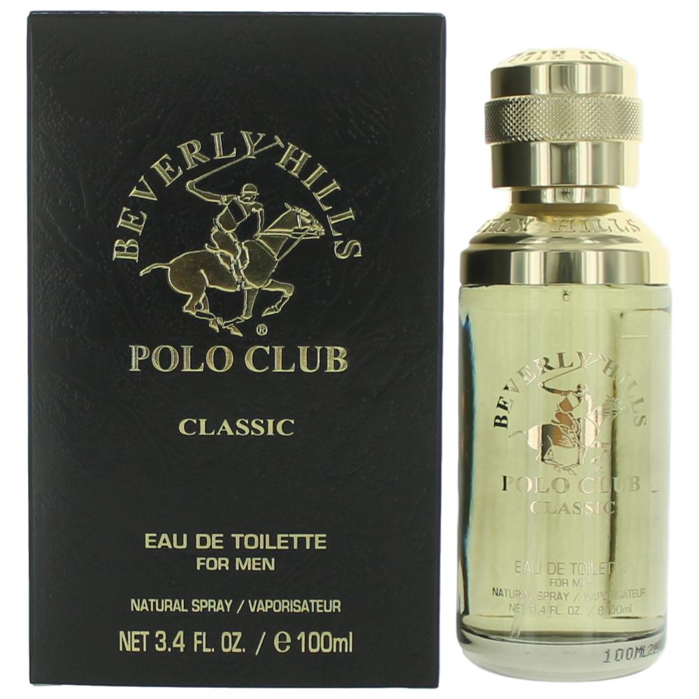 Bottle of BHPC Classic by Beverly Hills Polo Club, 3.4 oz Eau De Toilette Spray for Men