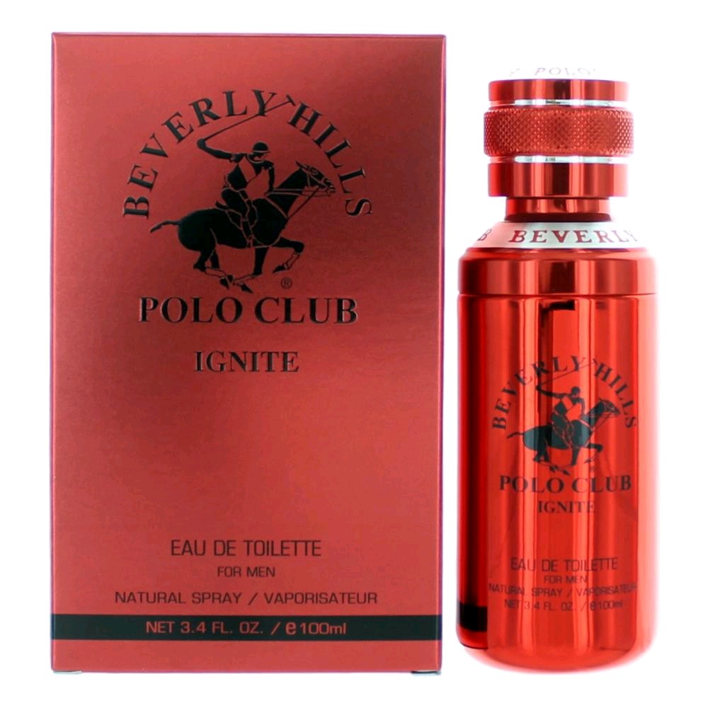 Bottle of BHPC Ignite by Beverly Hills Polo Club, 3.4 oz Eau De Toilette Spray for Men