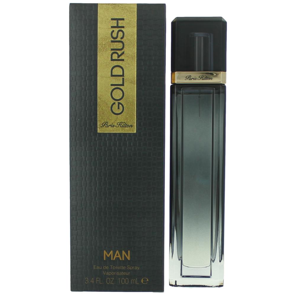 Bottle of Gold Rush Men's Cologne by Paris Hilton, 3.4 oz