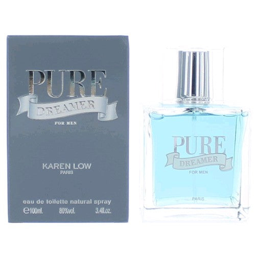 Bottle of Pure Dreamer by Karen Low, 3.4 oz Eau De Toilette Spray for Men