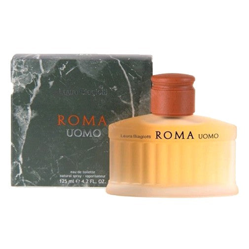 Bottle of Roma Uomo by Laura Biagiotti, 4.2 oz Eau De Toilette Spray for Men