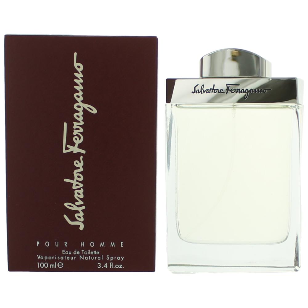 Bottle of Salvatore Ferragamo by Salvatore Ferragamo, 3.4 oz Eau De Toilette Spray for Men