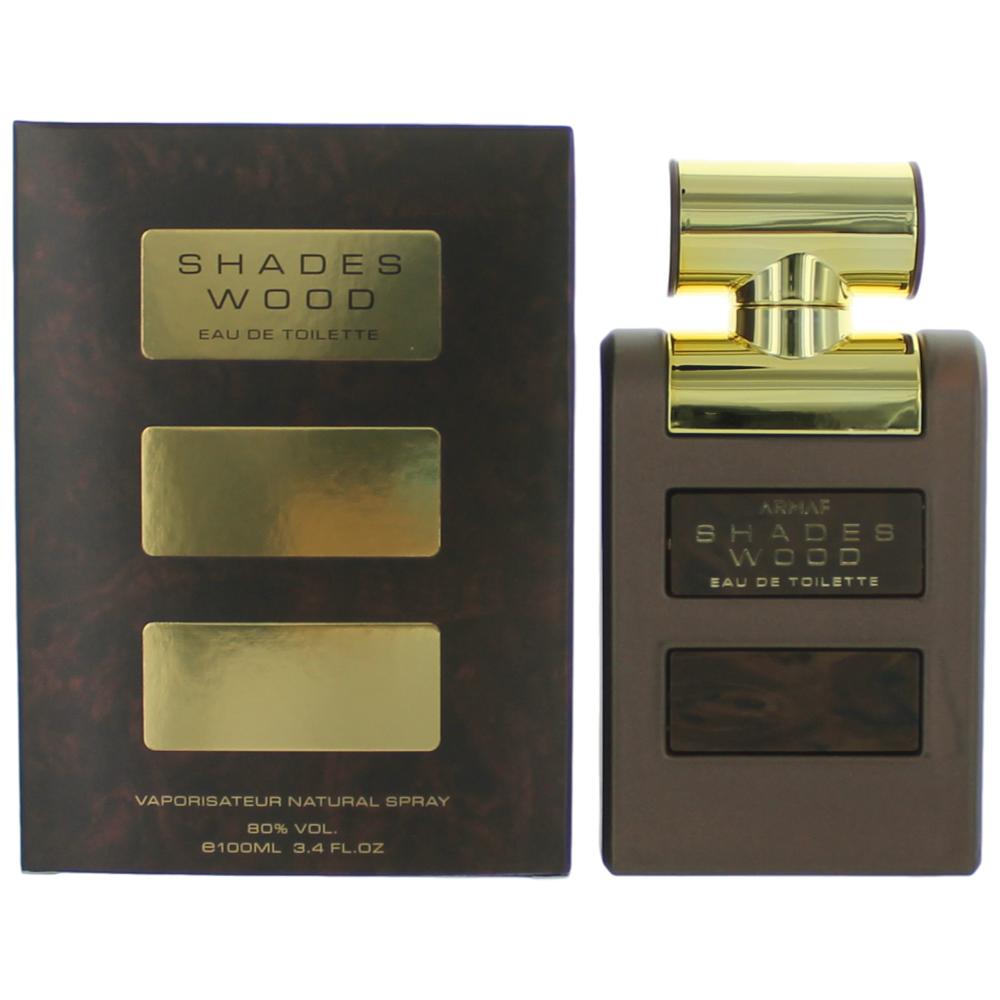 Bottle of Shades Wood by Armaf, 3.4 oz Eau De Toilette Spray for Men