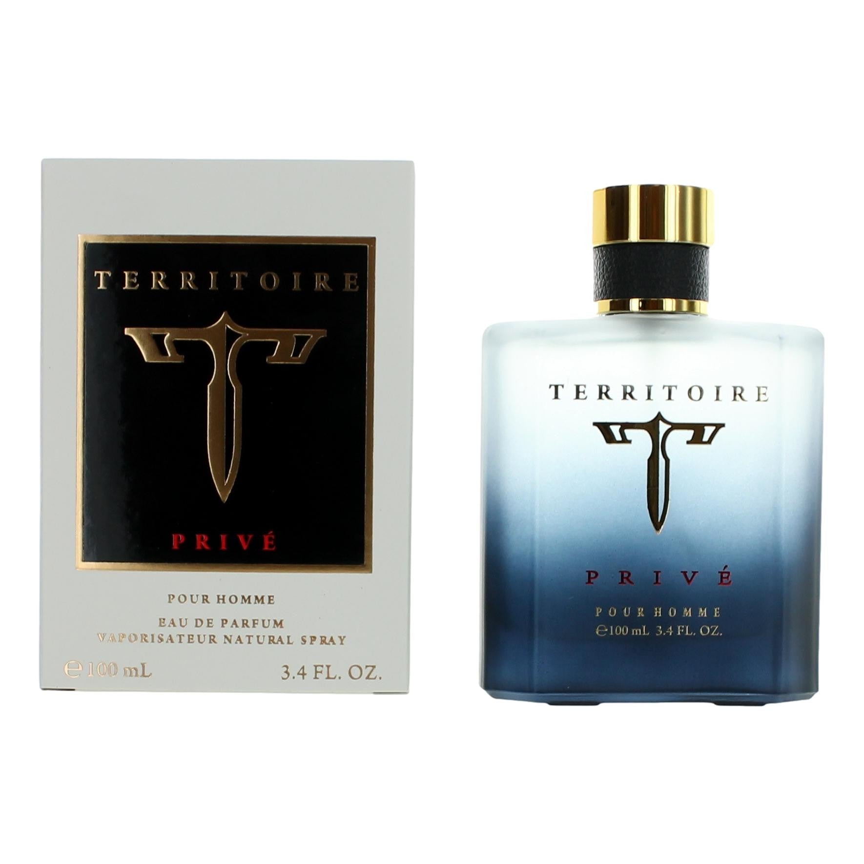 Bottle of Territoire Prive by YSY, 3.4 oz Eau De Parfum Spray for Men