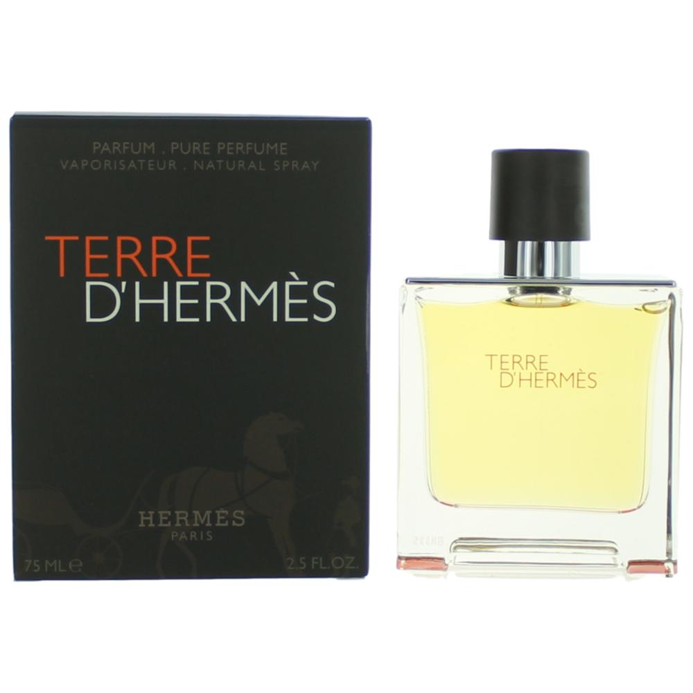 Bottle of Terre D'Hermes by Hermes, 2.5 oz Pure Parfum Spray for Men
