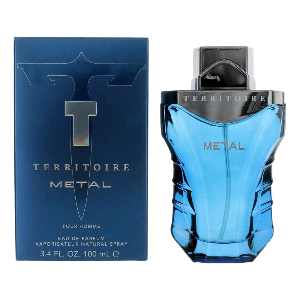 Bottle of Territoire Metal by YZY, 3.4 oz Eau De Parfum Spray for Men