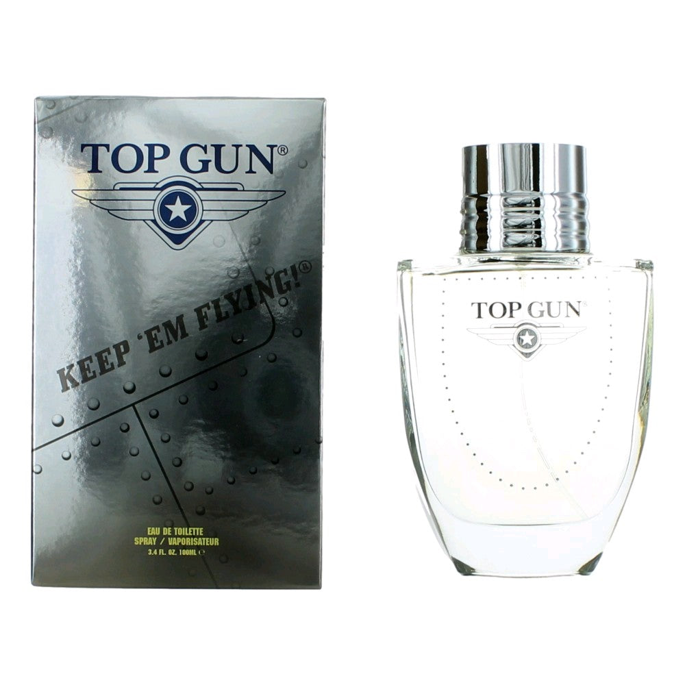 Bottle of Top Gun Rivet by Top Gun, 3.4 oz Eau De Toilette Spray for Men