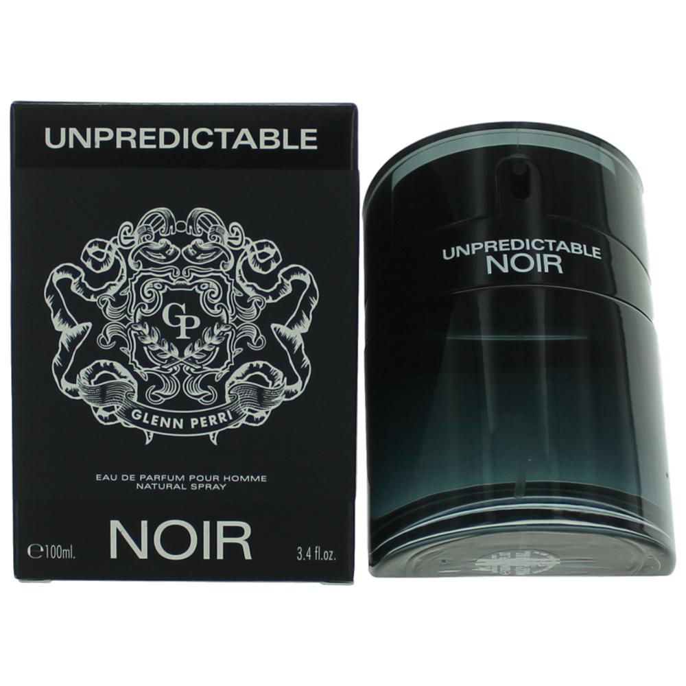 Bottle of Unpredictable Noir Pour Homme by Glenn Perri, 3.4 oz Eau De Parfum Spray for Men