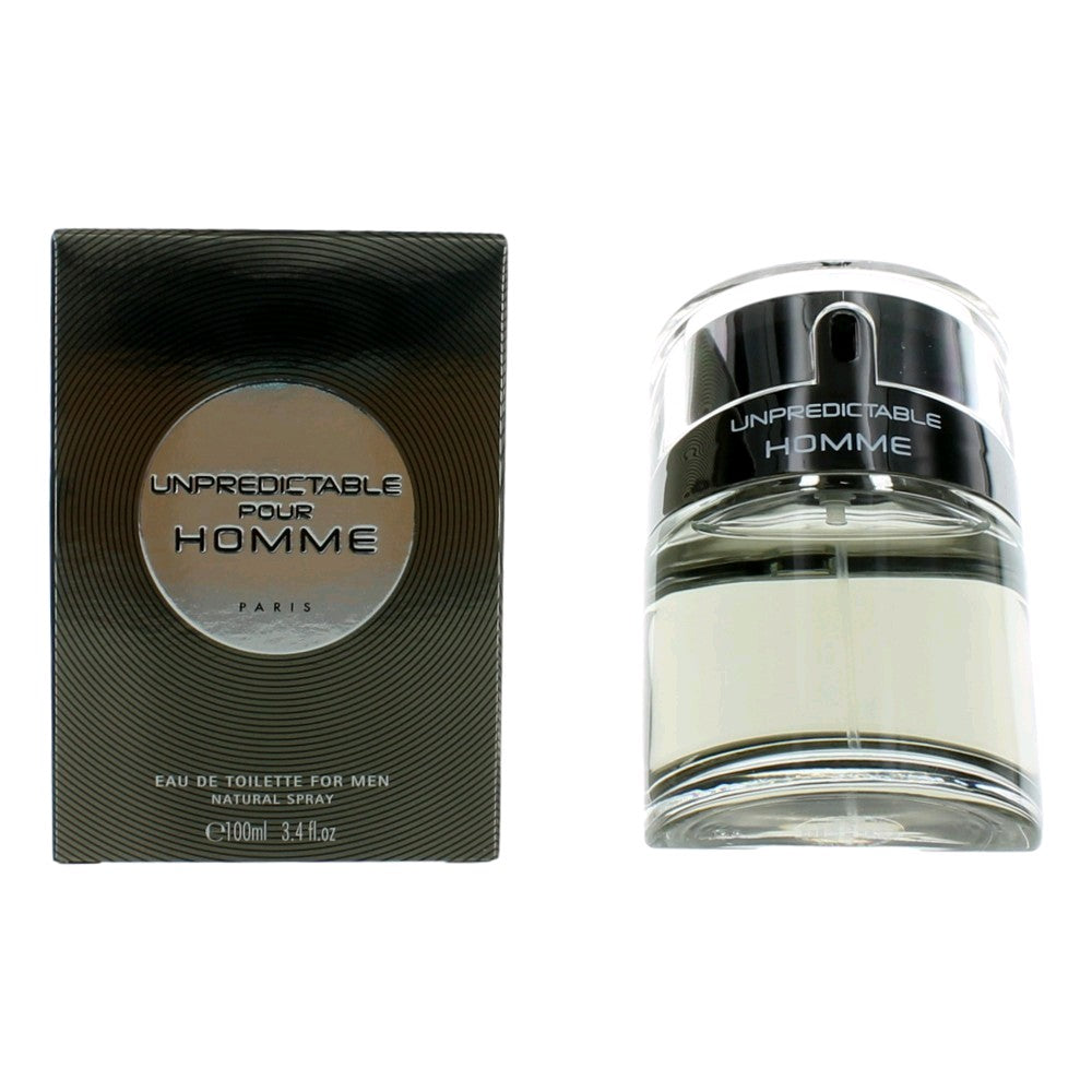 Bottle of Unpredictable Pour Homme by Glenn Perri, 3.4 oz Eau De Toilette Spray for Men