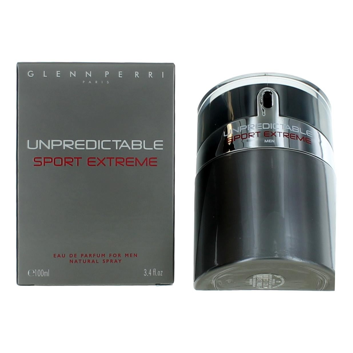 Bottle of Unpredictable Sport Extreme by Glenn Perri, 3.4 oz Eau de Parfum Spray for Men