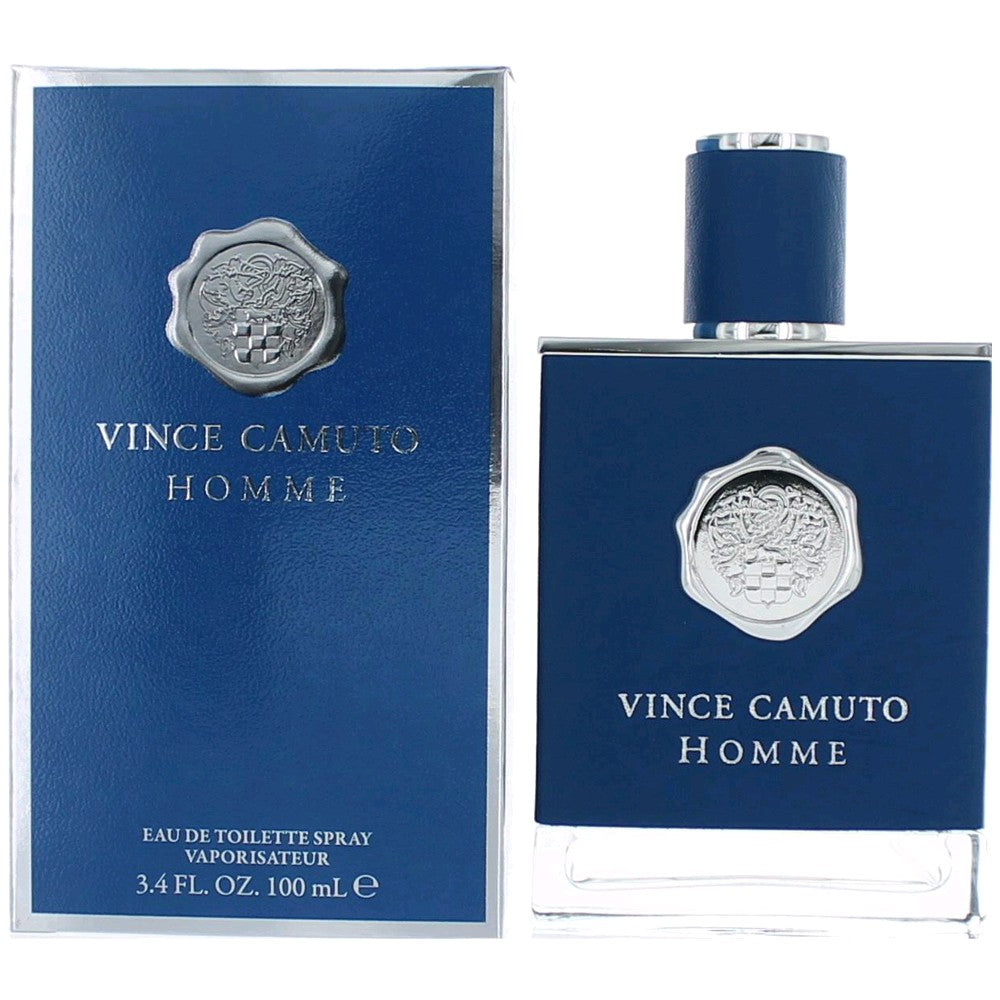 Bottle of Vince Camuto Homme by Vince Camuto, 3.4 oz Eau De Toilette Spray for Men