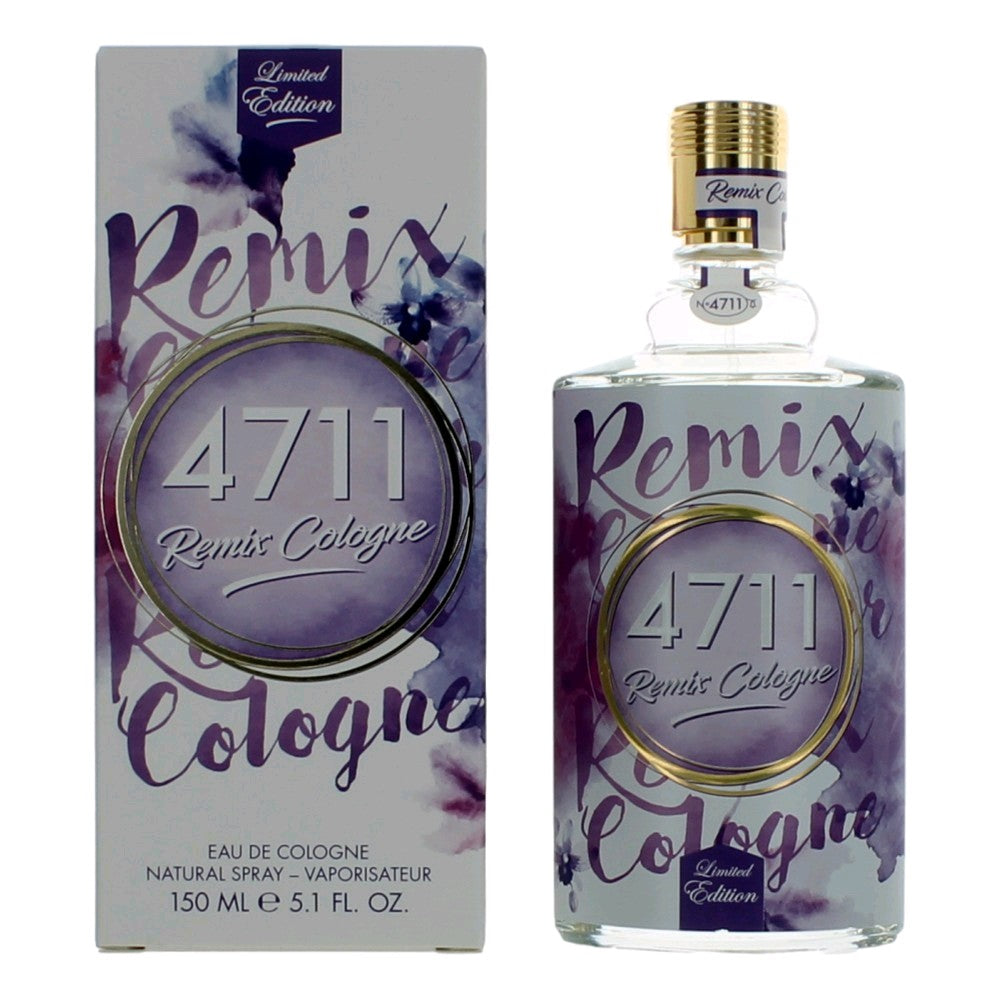 Bottle of 4711 Remix Cologne Lavender by Muelhens, 5.1 oz Eau De Cologne Spray for Unisex