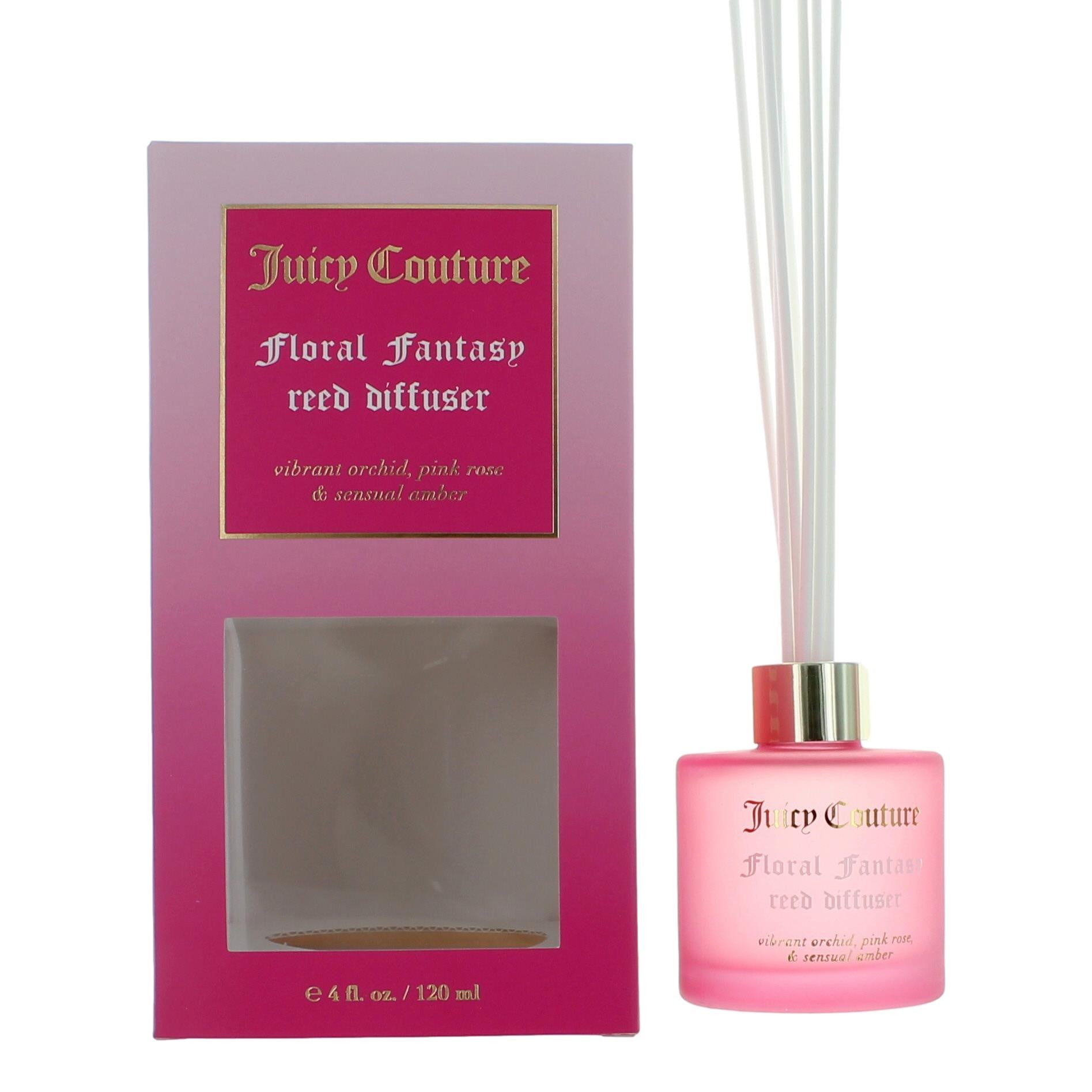 Bottle of Floral Fantasy by Juicy Couture, 4 oz Reed Diffuser