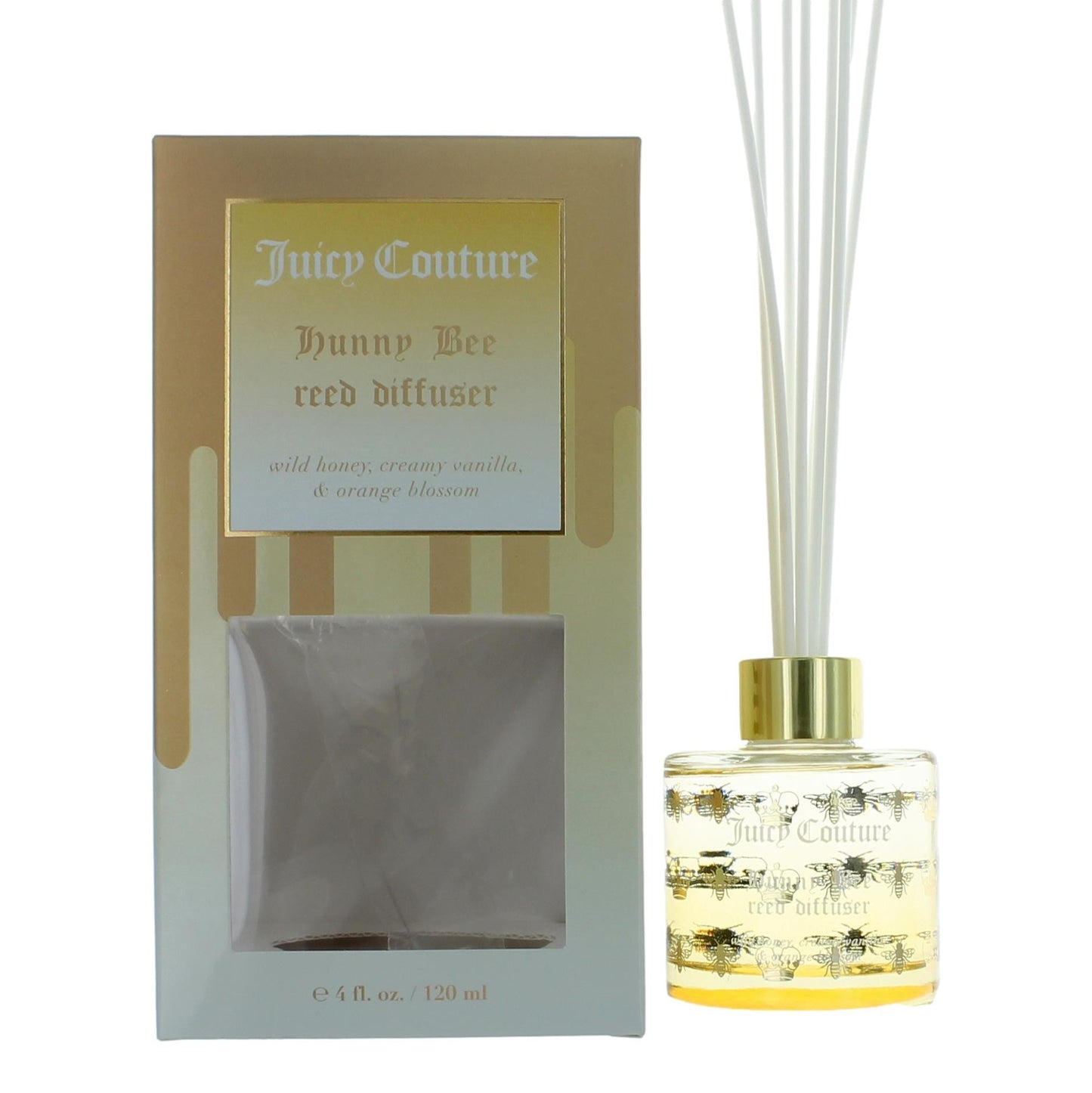 Bottle of Hunny Bee by Juicy Couture, 4 oz Reed Diffuser