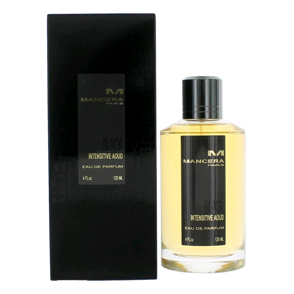 Bottle of Mancera Black Intensitive Aoud by Mancera, 4 oz Eau De Parfum Spray for Unisex