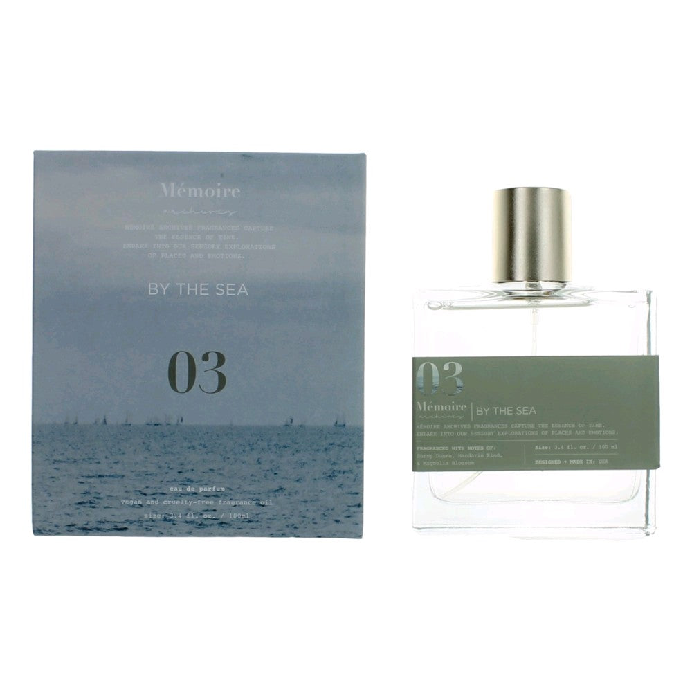 Bottle of By The Sea by Memoire Archives, 3.4 oz Eau De Parfum Spray for Unisex