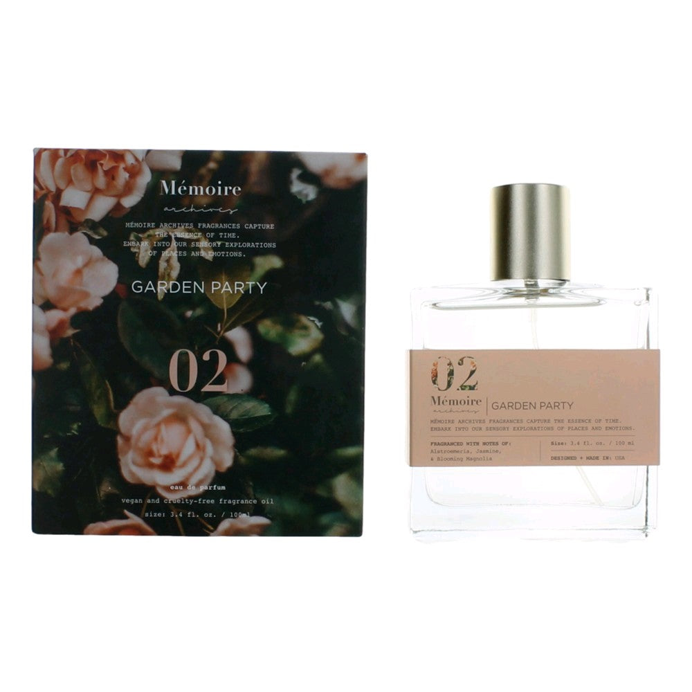 Bottle of Garden Party by Memoire Archives, 3.4 oz Eau De Parfum Spray for Unisex