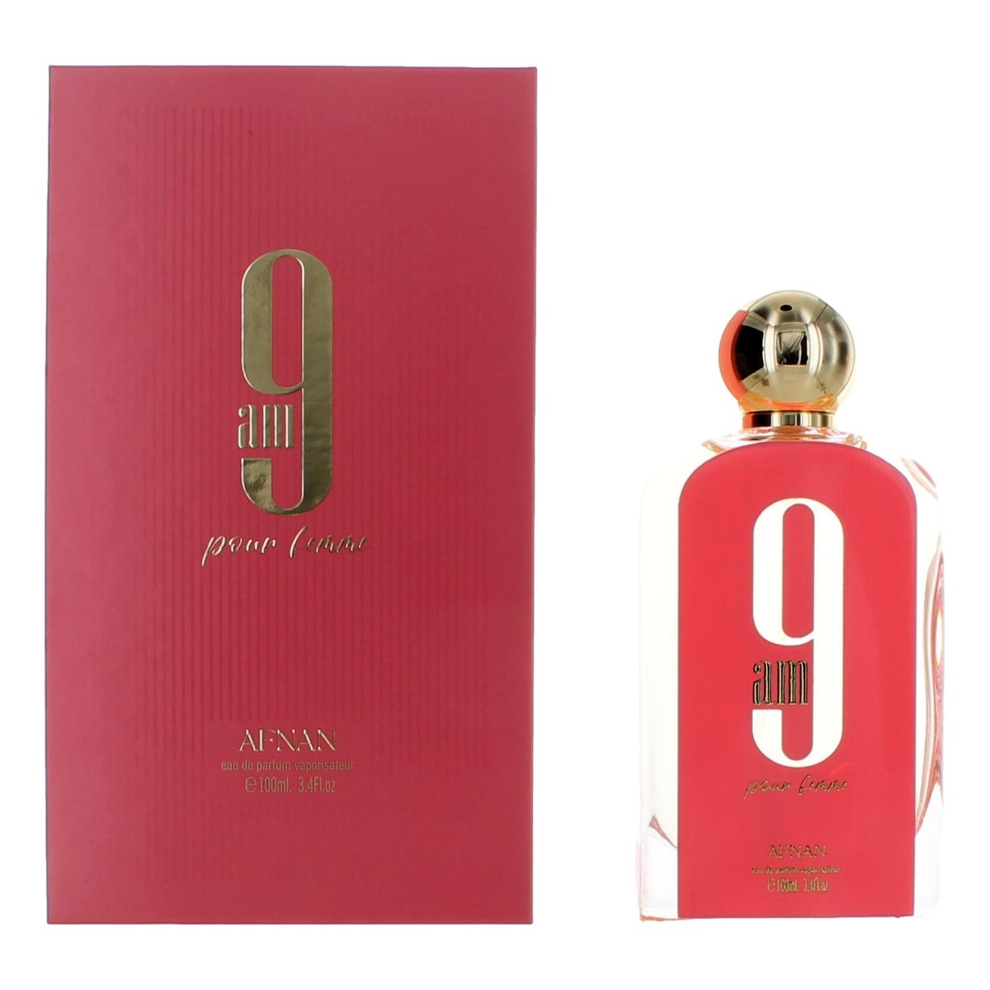 Bottle of 9 AM by Afnan, 3.4 oz Eau De Parfum Spray for Women