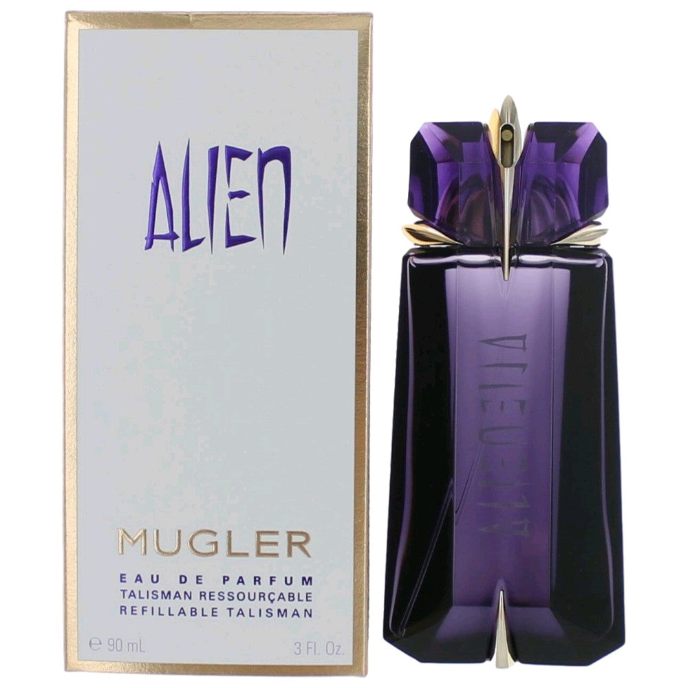 Bottle of Alien by Thierry Mugler, 3 oz Eau De Parfum Spray for Women Refillable