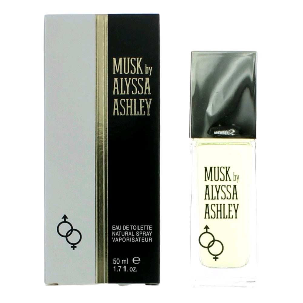 Bottle of Musk by Alyssa Ashley,  1.7 oz Eau De Toilette Spray for Women