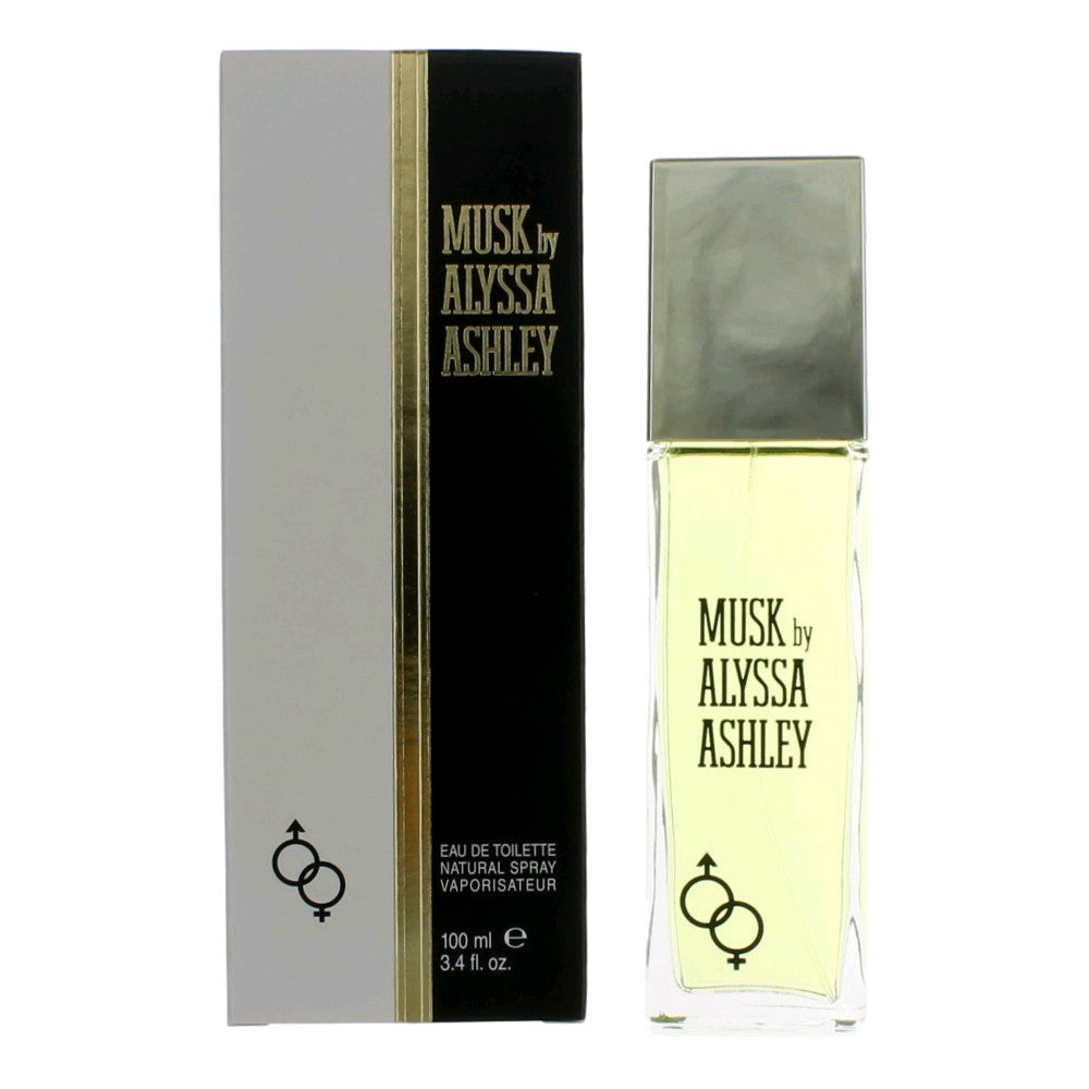 Bottle of Musk by Alyssa Ashley, 3.3 oz Eau De Toilette Spray for Women