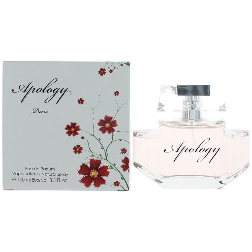 Bottle of Apology by Paris Bleu Parfums, 3.3 oz Eau De Parfum Spray for Women