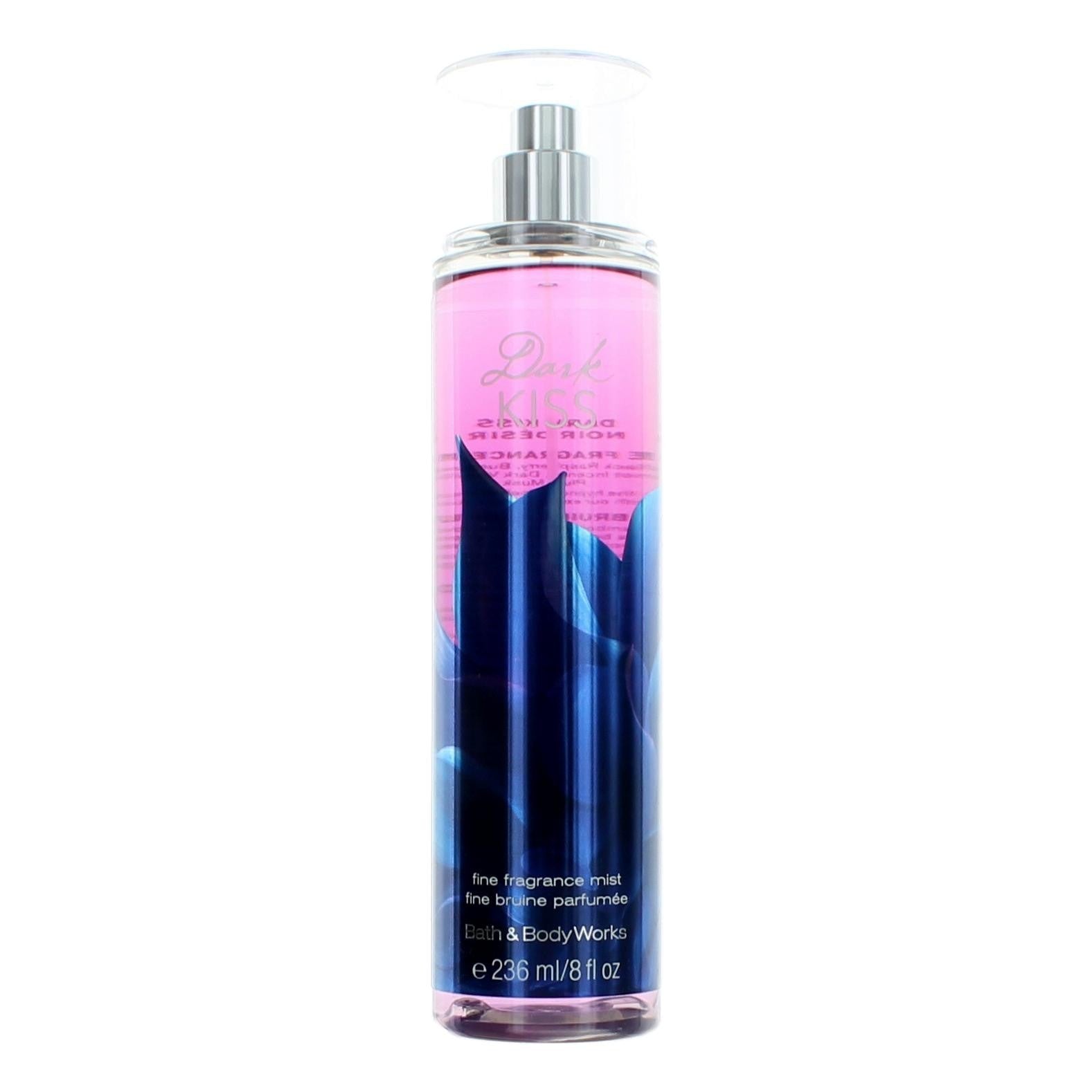 Bottle of Dark Kiss by Bath & Body Works, 8 oz Fragrance Mist for Women